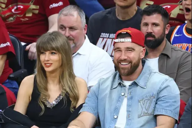 Taylor Swift and Travis Kelce during their Cleveland road trip featured in the Cleveland lyric video