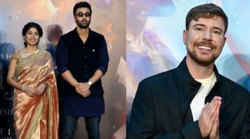 hunterfly 026 09 27 194618 Ranbir Kapoor at the Ramayana promotional event in Mumbai