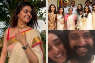 Hunterfly 2026 09 01 160311 Keerthy Suresh celebrates Onam with husband Antony Thattil, family and friends