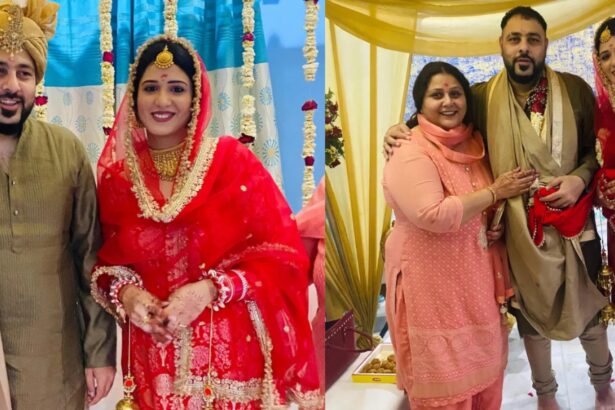 Badshah and Isha Rikhi during their reported wedding celebrations