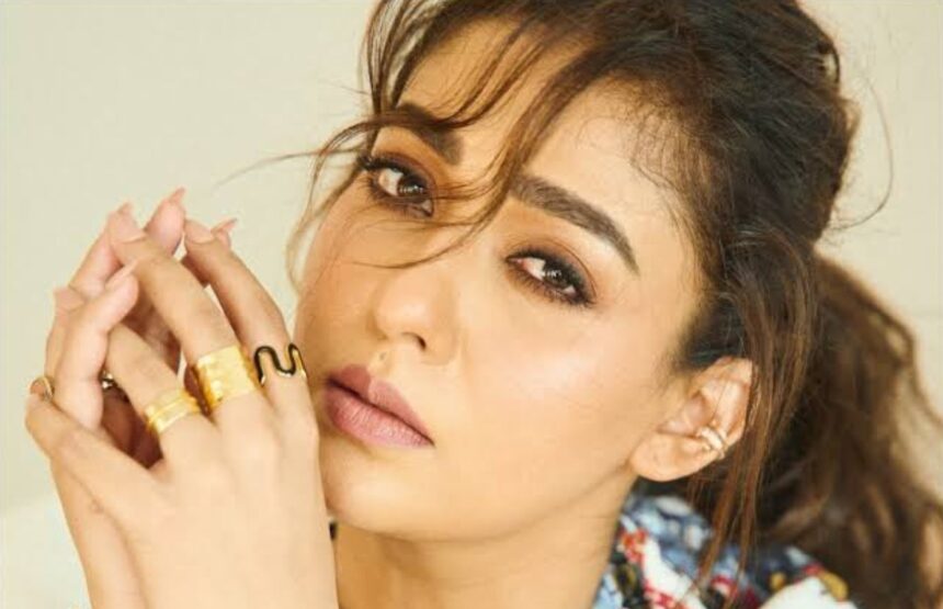 Nayanthara during a public appearance, reflecting on her journey from modelling to becoming a leading Indian film star