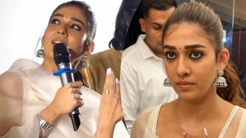 Nayanthara gets emotional while interacting with fans during Hi theatre visit
