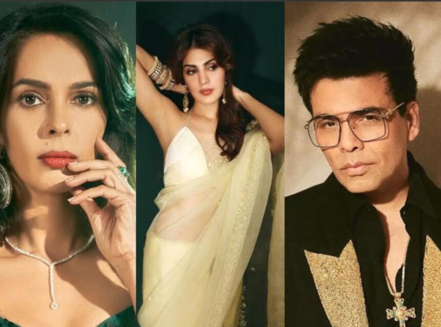 Karan Johar and Mallika Sherawat discuss Rhea Chakraborty remark on The Traitors India reunion