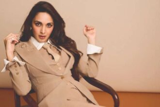 Kiara Advani wearing an Ermanno Scervino power suit
