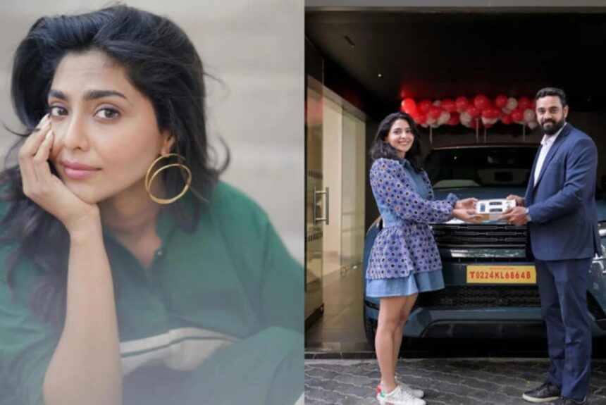 Hunterfly 2026 09 13 164747 Aishwarya Lekshmi with her Range Rover Evoque