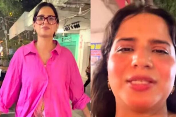 Woman puts on a pink shirt after feeling uncomfortable in Connaught Place