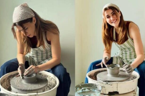 Kriti Sanon learns pottery while ticking off a bucket list goal