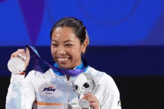Mirabai Chanu wins silver in women’s 49kg weightlifting at Asian Games 2026