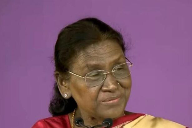 President Droupadi Murmu at the 72nd National Film Awards ceremony in Gujarat