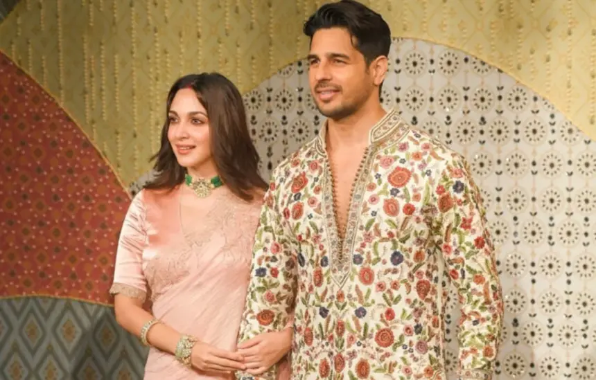 Kiara Advani in an elegant festive saree-inspired look