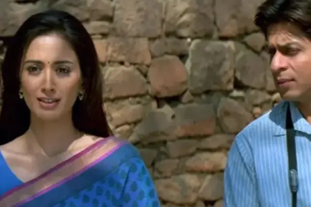 Gayatri Oberoi as Gita in Swades with Shah Rukh Khan