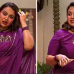 Swara Bhasker wears a purple saree with a ‘Moti’ blouse at the Rise and Fall Season 2 premiere
