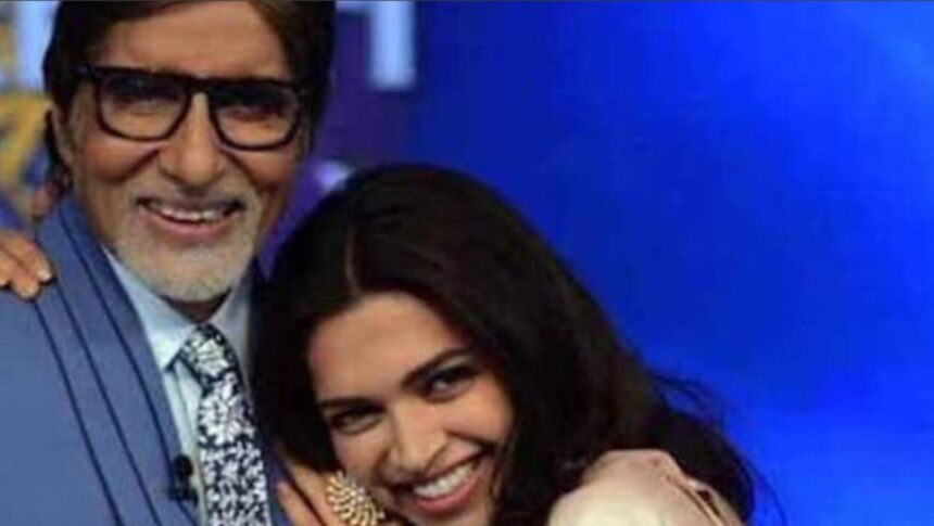 Deepika Padukone and Amitabh Bachchan during their Piku era