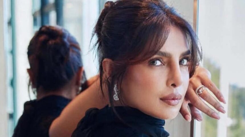 Priyanka Chopra speaking during an interview at the Toronto International Film Festival