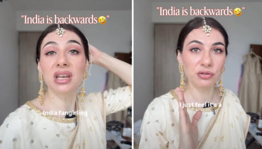 Amsterdam woman in Mumbai discussing India's delivery services