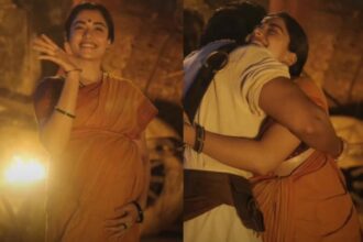 Rashmika Mandanna and Vijay Deverakonda on the sets of Ranabaali