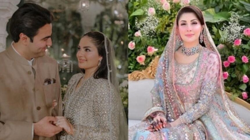 Mahnoor Safdar and Azan Jabbar at their nikah ceremony