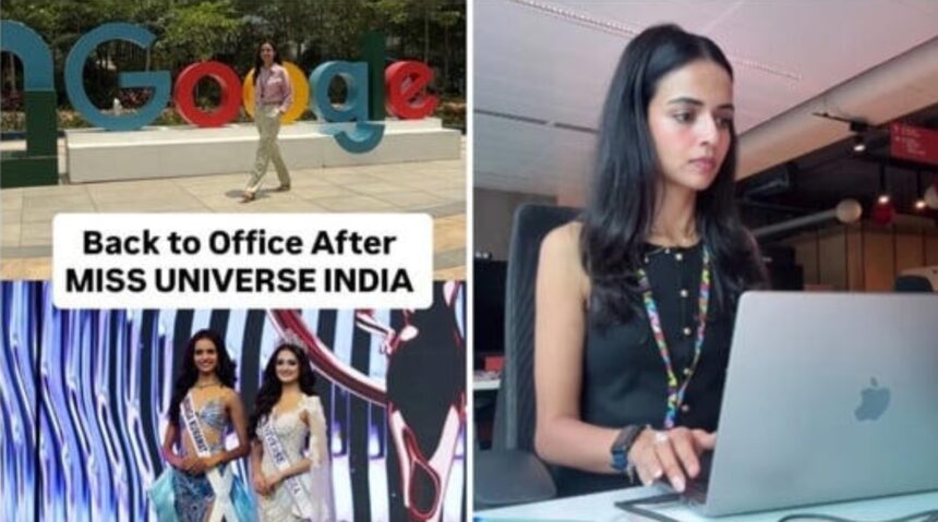 Miss Universe India 2026 finalist Umanga at Google office in Bengaluru