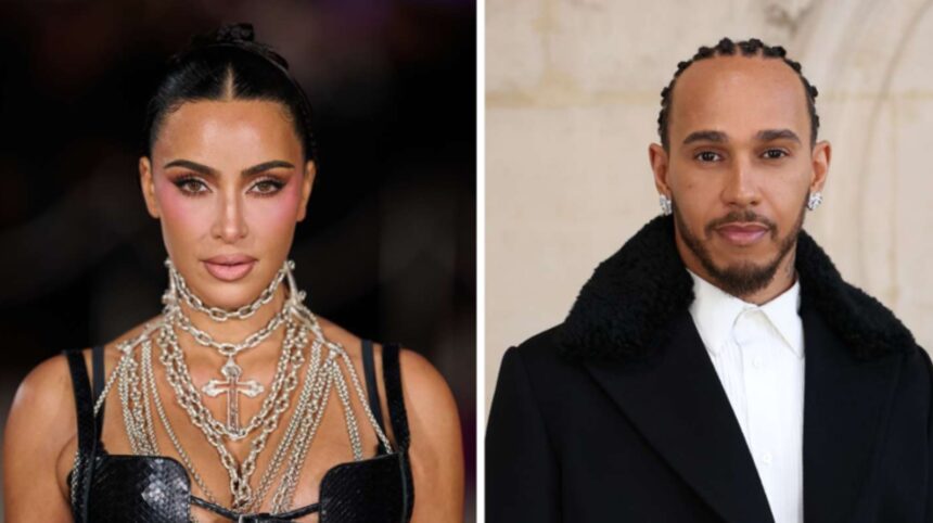 Lewis Hamilton and Kim Kardashian