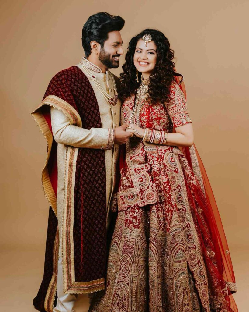 Palak Muchhal And Mithoon Sharma’s Traditional Wedding Look