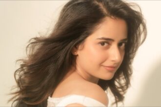 Hunterfly Ashika Ranganath Ashika Ranganath in a glamorous cream-coloured outfit as she celebrates 10 years in cinema