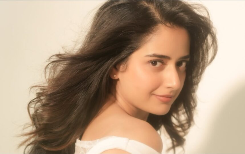 Hunterfly Ashika Ranganath Ashika Ranganath in a glamorous cream-coloured outfit as she celebrates 10 years in cinema