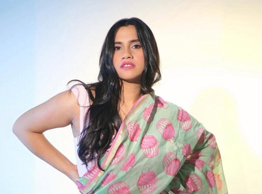 Nikhita Gandhi during a music performance