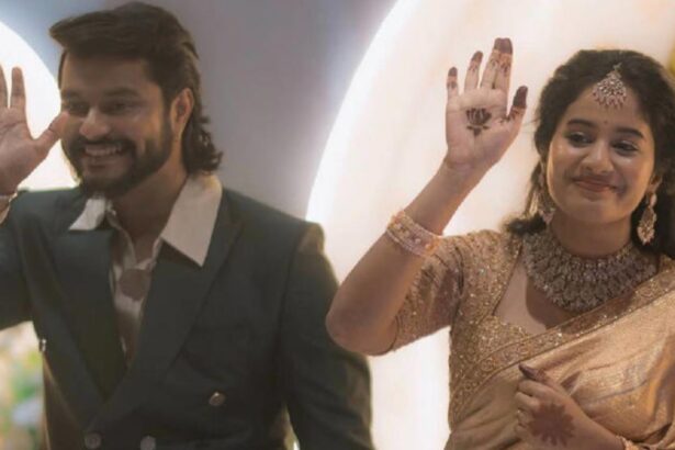 Hunterfly f6ff66ff Brigida Saga and Anand Ram in traditional wedding attire
