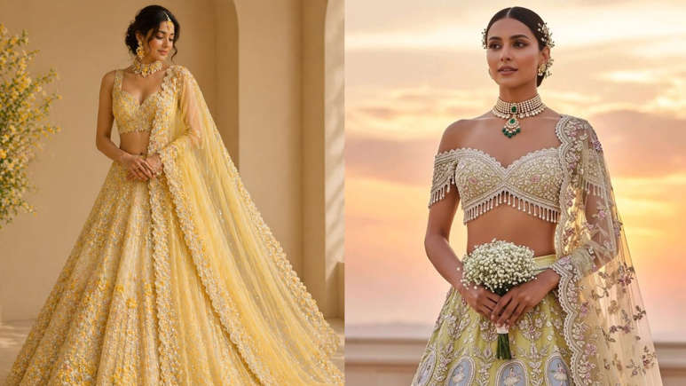 Hunterfly lehenga colours 1 1. Butter Yellow for a Warm, Cheerful Look