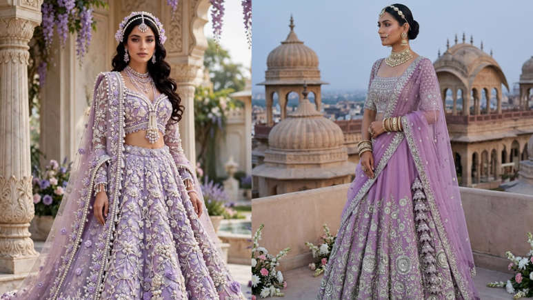 Hunterfly lehenga colours 5 5. Peach for an Easy Day-Wedding Favourite
