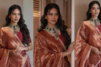 Hunterfly t 2026 09 11 171934 Esha Gupta in a festive traditional lehenga look for Ganesh Chaturthi 2026 outfit inspiration
