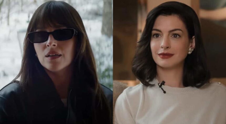 Dakota Johnson and Anne Hathaway in Verity