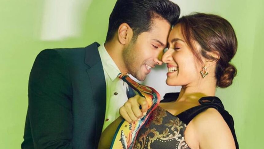 hunterfly 026 10 02 134259 Shraddha Kapoor and Varun Dhawan sharing a moment during their Bollywood journey