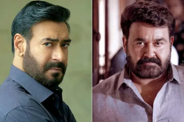 Ajay Devgn and Mohanlal in Drishyam 3 comparison