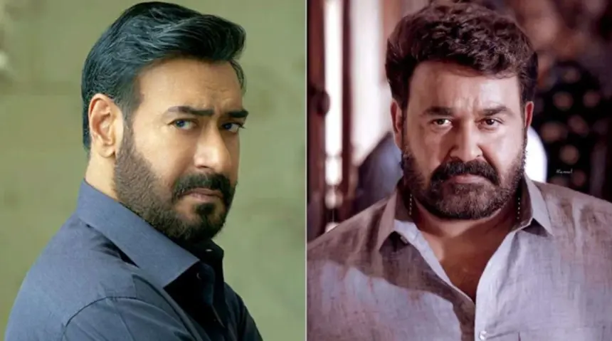 hunterfly 026 10 02 194144 Ajay Devgn and Mohanlal in Drishyam 3 comparison