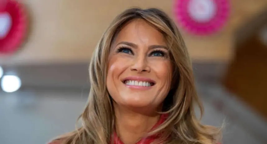 Melania Trump in an elegant formal fashion look