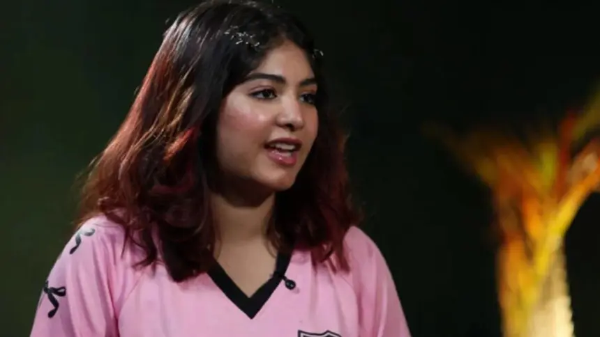 Bigg Boss Malayalam 8 reality show setting accompanying a report on contestant Neha's personal experiences.