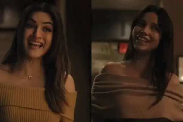 Kriti Sanon and Varun Dhawan recreate a scene from Obsession in a promotional video