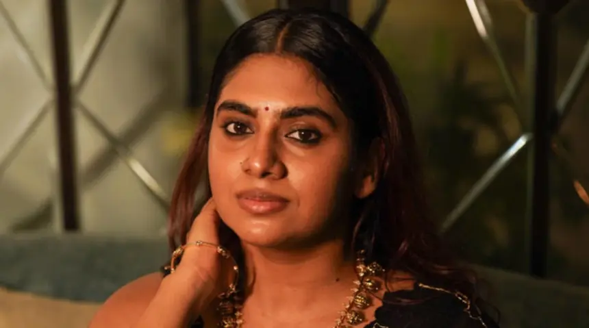 Nimisha Sajayan discussing her role as ASI Babita Singh in Babita Singh Reporting.