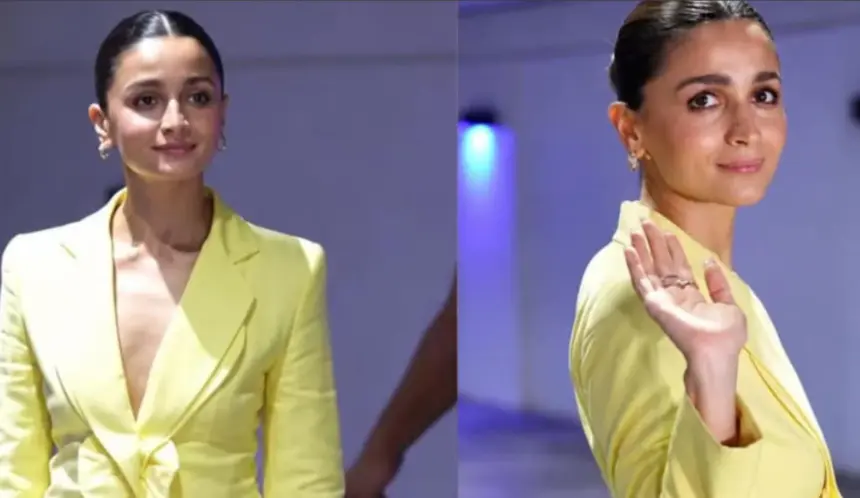 hunterfly 26 10 01 082139 Alia Bhatt in a butter-yellow vintage Givenchy couture outfit with a dramatic bow