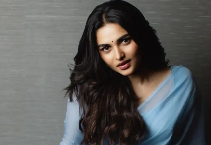 Actress Kayadu Lohar in a portrait accompanying a report on Telugu cinema and online celebrity discussions.