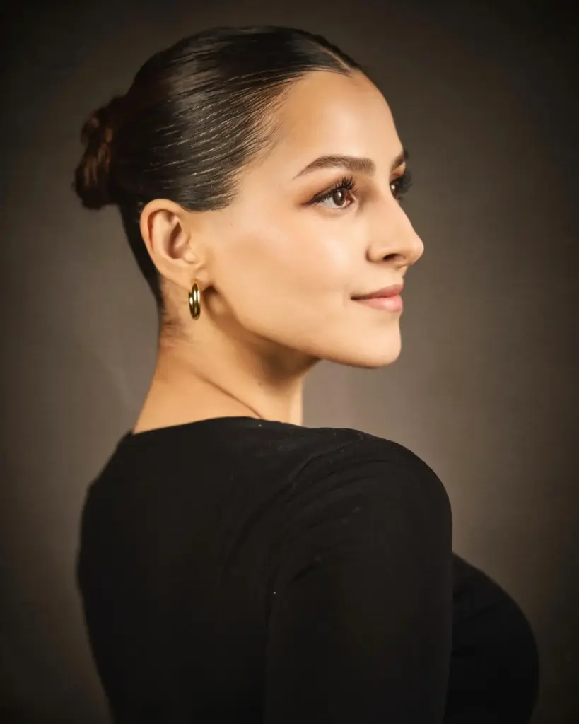Vanshika Dhir Chooses an Elegant Black Gown