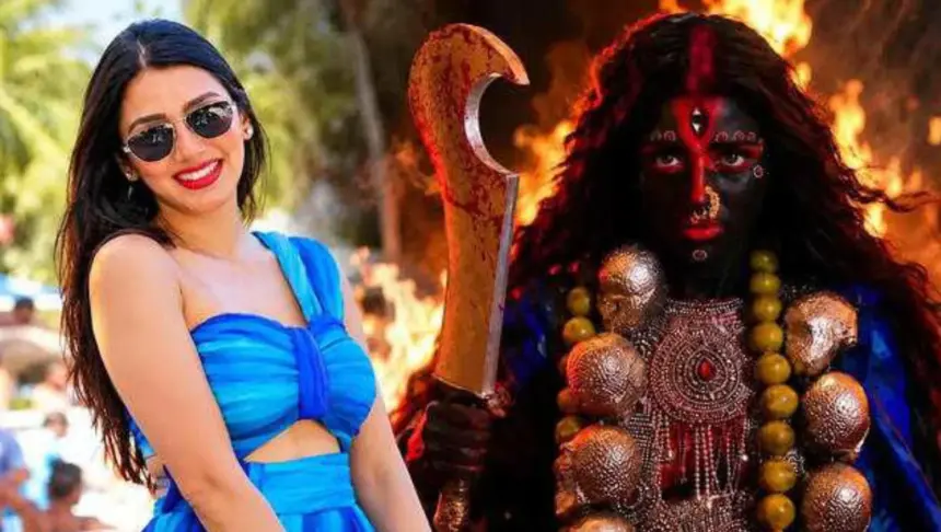 Neetu Bisht amid reports of a controversy over a video portraying Goddess Kali