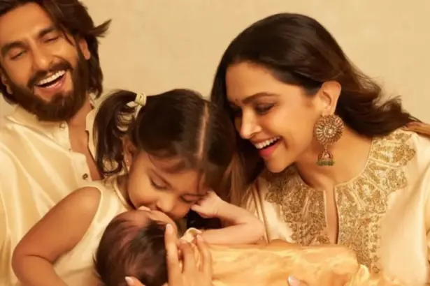 Deepika Padukone and Ranveer Singh celebrating Diwali