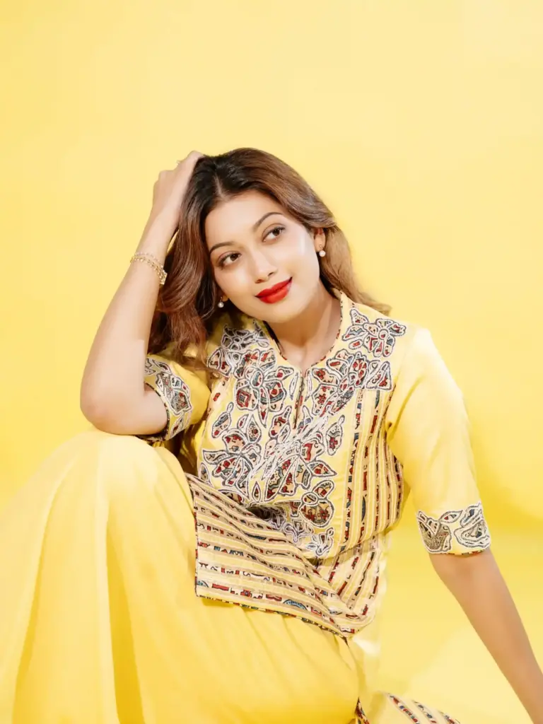 hunterfly Digangana Suryavanshi 04 11zon Red Lipstick and Soft Waves Complete the Look