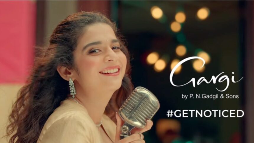Gargi by PNGS Diwali 2026 jewellery campaign featuring Mithila Palkar