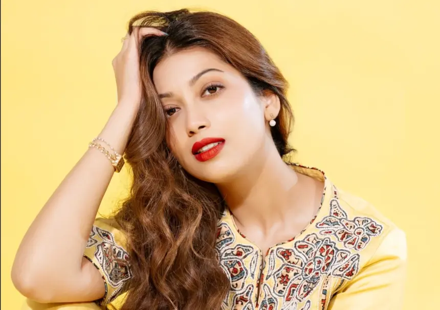 Digangana Suryavanshi wearing a vibrant yellow ethnic ensemble