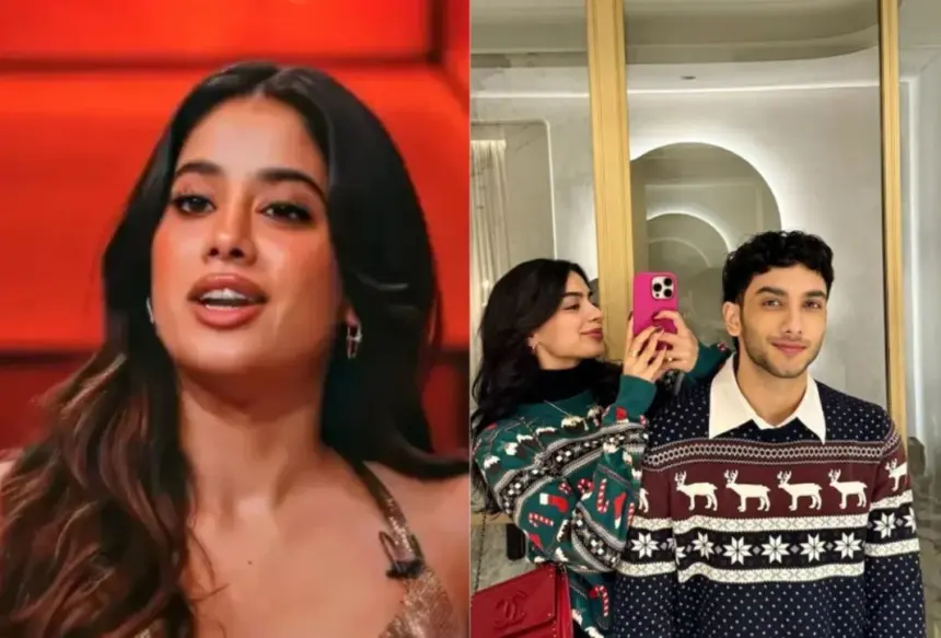 Janhvi Kapoor, Khushi Kapoor and Vedang Raina in a Bollywood entertainment news story