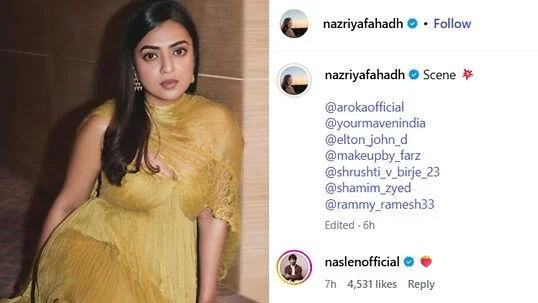 hunterfly Nazriya Nazim Reacts To Dress Code Policing At Scene Dubai Event Online criticism raises questions about dress policing