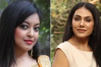 Hetal Yadav and Tanushree Dutta in an entertainment news story about their reported experience on Apartment